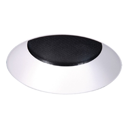Halo Recessed TL3R2GMWRL 3.25" Aperture Conical Reflector, Open Rimless Trim, Micro-Prismatic Lens, Matte White Reflector and Flange