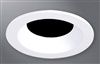 Halo Recessed TL3RMB 3.25" Aperture Conical Reflector, Open Self-Flanged Trim, Matte Black Reflector and Flange