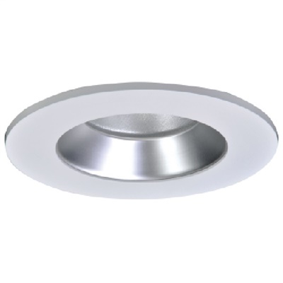 Halo Recessed TL402HS 4" Haze Reflector with Solite Glass Lens, White Ring