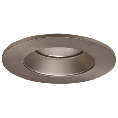 Halo Recessed TL402SNS 4" Satin Nickel Reflector with Solite Glass Lens , Satin Nickel Ring