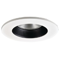 Halo Recessed TL403BBS 4" Black Baffle with Solite Glass Lens, White Ring