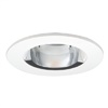 Halo Recessed TL409WHWW 4" Wall Wash Downlight - White Reflector with Specular Wall Wash Optic, Diffuse Polymer Lens and White Ring