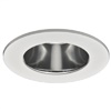 Halo Recessed TL410SC 4" Specular Clear Reflector, Diffuse Dome (Polymer) Lens, White Ring