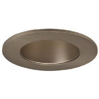 Halo Recessed TL410SN 4" Satin Nickel Reflector, Diffuse Dome (Polymer) Lens, Satin Nickel Ring