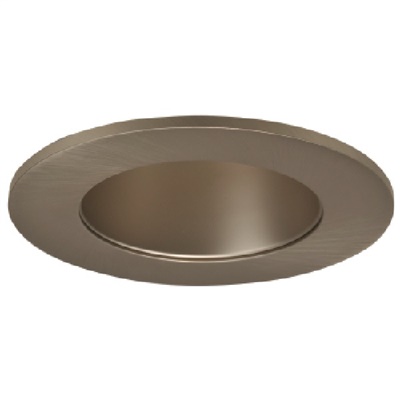 Halo Recessed TL410SN 4" Satin Nickel Reflector, Diffuse Dome (Polymer) Lens, Satin Nickel Ring