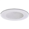 Halo Recessed TL411WB 4" White Baffle, Diffuse Dome (Polymer) Lens, White Ring