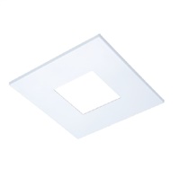 Halo Recessed TL42SMW 2" Square Pinhole Trim, Matte White Flange