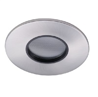 Halo Recessed TL43R2GBNBB 2" Round Lens Pinhole Trim, Diffuse Clear Shielding, Brushed Nickel Flange, Black Lens Frame