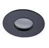 Halo Recessed TL43R2GMBBB 2" Round Lens Pinhole Trim, Diffuse Clear Shielding, Matte Black Flange, Black Lens Frame