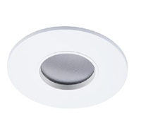 Halo Recessed TL43R2GMWWB 2" Round Lens Pinhole Trim, Diffuse Clear Shielding, Matte White Flange, White Lens Frame