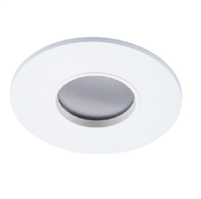 Halo Recessed TL43R2GMWWB 2" Round Lens Pinhole Trim, Diffuse Clear Shielding, Matte White Flange, White Lens Frame