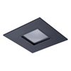 Halo Recessed TL44S2GMBBB 2" Square Lens Pinhole, Black Flange, Black Trim