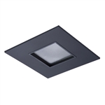 Halo Recessed TL44S2GMBBB 2" Square Lens Pinhole, Black Flange, Black Trim