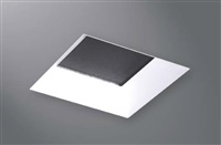 Halo Recessed TLS3R2GMWRL 3.25" Aperture Conical Reflector, Open, Rimless Trim, Micro-Prismatic Lens, Matte White Reflector and Flange