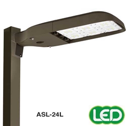 Hubbell Outdoor Lighting ASL-A-24L-4K-210-3-U-DB 181W Area Light, 24 LEDs, 4000K, Type III Distribution, 120-277V, 16364 Lumens, Dark Bronze Finish