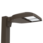 Hubbell Outdoor Lighting ASL1-100-4W-A 100W Area Light LED, 160 LEDs, 4000K, 70 CRI, 120-277V, Square Arm Mounting, Dark Bronze Matte Textured