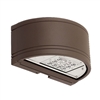 Hubbell Outdoor Lighting RDI1-12L-30-4K7-4-U-DB 30W Outdoor Round LED Wallpack, 12 LEDs, 4000K, 70 CRI, Type IV Distribution, 120-277V, 2789 Lumens, Dark Bronze Finish