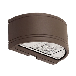 Hubbell Outdoor Lighting RDI1-12L-30-4K7-4-U-DB 30W Outdoor Round LED Wallpack, 12 LEDs, 4000K, 70 CRI, Type IV Distribution, 120-277V, 2789 Lumens, Dark Bronze Finish