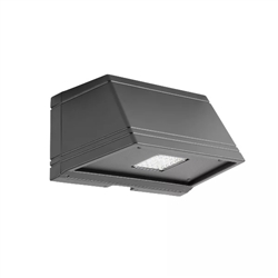 Hubbell Outdoor Lighting TRP1-24L-25-4K7-4W-UNV-DBT 25W Outdoor Trapezoid LED Wallpack, 12 LEDs, 4000K, 70 CRI, Type IV Distribution, 120-277V, 2789 Lumens, Dark Bronze Finish