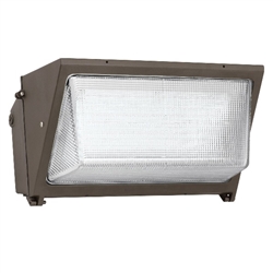 Hubbell Outdoor Lighting WGH-133L-4K-U-M 76W LED Glass Wallpack, 120-277V, 8989 Lumens, 4000K, Bronze Finish