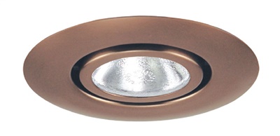 Juno Recessed Lighting 10-ABZ (10 BRZ) 4" Line Voltage Flush Gimbal Ring Trim, Aged Bronze Trim
