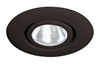 Juno Recessed Lighting 10-BL (10 BL) 4" Line Voltage Flush Gimbal Ring Trim, Black Trim