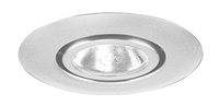 Juno Recessed Lighting 10-SC (10 SC) 4" Line Voltage Flush Gimbal Ring Trim, Satin Chrome Trim