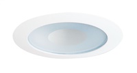 Juno Recessed Lighting 12W-WH (12 WWH) 4" Line Voltage Perimeter Frosted Lens Trim, White Trim