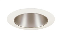 Juno Recessed Lighting 17HZ-WH (17 HZWH) 4" Line Voltage Reflector Downlight Trim, Haze Reflector, White Trim