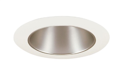 Juno Recessed Lighting 17PT-SC (17 PTSC) 4" Line Voltage Reflector Downlight Trim, Pewter Reflector, Satin Chrome Trim