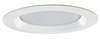 Juno Recessed Lighting 20-PW (20 PW) 6" LED, Line Voltage, Albalite Trim with Torsion Springs, Plastic White Trim