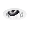 Juno Aculux Recessed Lighting 2001HZ-SFWH (2AC CD WHSF WET) 2" LED Round Adjustable Angle Cut Lensed Cone, Haze Specular Self Flanged White Trim