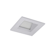 Juno Aculux Recessed Lighting 2001SQHZ-FM 2" LED Square Adjustable Angle Cut Reflector, Lensed, Haze Flush Mount Trim