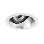 Juno Aculux Recessed Lighting 2001WHZ-FM (2AC WTD FM WET) 2" LED Round Adjustable Angle Cut Lensed Cone, Wheat Haze Specular Flush Mount Trim