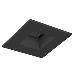 Juno Aculux Recessed Lighting 2002SQBHZ-SF 2" LED Square Reflector, Lensed, Black Haze Self Flanged Trim