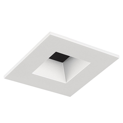 Juno Aculux Recessed Lighting 2002SQHZ-SF 2" LED Square Reflector, Lensed, Haze Self Flanged Trim