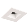 Juno Aculux Recessed Lighting 2002SQW-SF 2" LED Square Reflector, Lensed, White Self Flanged Trim