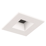 Juno Aculux Recessed Lighting 2002SQW-SF 2" LED Square Reflector, Lensed, White Self Flanged Trim