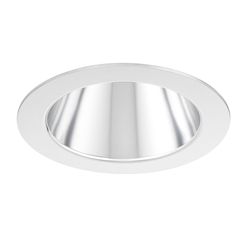 Juno Aculux Recessed Lighting 2007C-SF 2007C-SF 2" LED Round Parabolic Downlight Clear Specular Self Flanged Trim