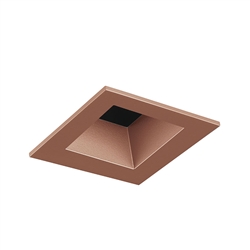 Juno Aculux Recessed Lighting 2007SQWHZ-FM 2" LED Square Parabolic Downlight Reflector, Flush Mount Wheat Haze Trim