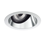 Juno Aculux Recessed Lighting 2008C-FM 2" LED, Low Voltage Round Adjustable Angle Cut Cone, Clear Specular Flush Mount Trim
