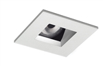 Juno Aculux Recessed Lighting 2008SQHZ-SF 2" LED Square Adjustable Angle Cut Reflector, Haze Self Flanged Trim