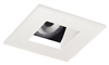 Juno Aculux Recessed Lighting 2008SQW-SF 2" LED Square Adjustable Angle Cut Reflector, White Haze Self Flanged Trim