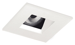 Juno Aculux Recessed Lighting 2008SQW-SF 2" LED Square Adjustable Angle Cut Reflector, White Haze Self Flanged Trim