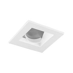 Juno Aculux Recessed Lighting 2009SQW-FM 2" LED Square Architectural Wall Wash, White Flush Mount Trim