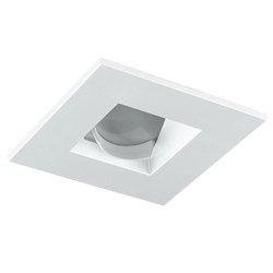 Juno Aculux Recessed Lighting 2009SQW-SF 2" LED Square Architectural Wall Wash, White Self Flanged Trim