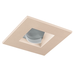 Juno Aculux Recessed Lighting 2009SQWHZ-SF 2" LED Square Architectural Wall Wash, Wheat Haze Self Flanged Trim