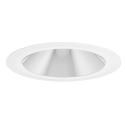 Juno Aculux Recessed Lighting 2017C-SF 2017C-SF 2" LED Round Hyperbolic Downlight, Clear Specular Self Flanged Trim