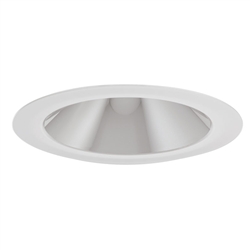 Juno Aculux Recessed Lighting 2017HZ-FM 2017HZ-FM 2" LED Round Hyperbolic Downlight, Haze Specular Flush Mount Trim