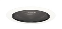 Juno Recessed Lighting 204B-WH (204 BWH) 5" LED, Line Voltage Downlight Trim, Black Reflector, White Trim